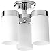 Progress Lighting P350040-015 Elevate Three-Light Flush Mount, Polished Chrome