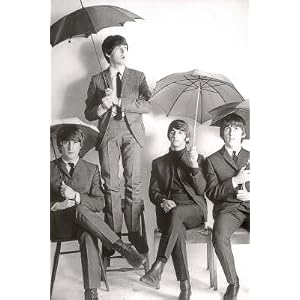 Umbrellas The Beatles Umbrellas Music Poster Print
