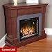 ClassicFlame Franklin 23" Cabinet Corner Electric Fireplace in Roasted Mahogany - 23DM871-PM97