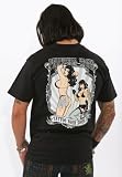 Lucky 13 Exclusive Tattoo Ladies T Shirt Busty Pin Ups Tattooing Shirt Medium - 4XL