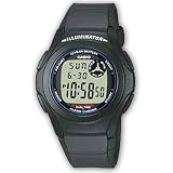 Casio Men's F200W-2A Resin Quartz Watch with Grey Dial