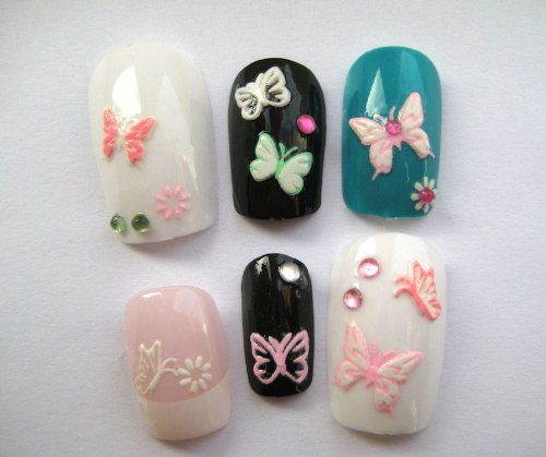 Cute Series 3d Nail Art Sticker Sheet – Butterfly 2