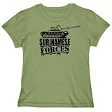 T-Shirt Woman Olive Green  Surinamese Force / Tank  Suriname Country