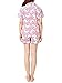 VENTELAN Women's Lovely Pigs Printed Sleepwear Lapel Cardigan Shorts Pajama Sets