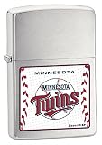 Minnesota Twins Satin Chrome Zippo Lighter