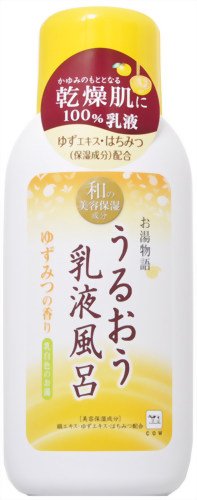 お湯物語 うるおう乳液風呂 ゆずみつの香り 600ml
