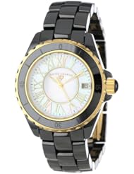 Swiss Legend Womens 20050-BKWGR Karamica Collection Ceramic Watch