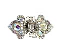 Hair Clip - H65 - Butterfly Wings set with Swarovski (tm) Crystal Stones ~ Clear AB Iridescent