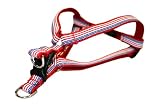 Medium American Flag Dog Harness: 3/4″ wide, Adjusts 18 – 24″.