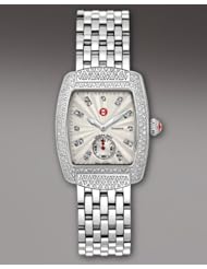 MICHELE Womens MWW02A000545 Urban Mini Analog Display Swiss Quartz Silver Watch