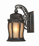 World Imports 1490-06 Old World Brass 1 Light outdoor w open ironwork, Flemish