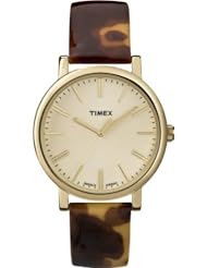 Timex Originals T2P237 Ladies Tortoise Gold Classic Round Watch