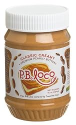 P.B.Loco Gourmet Flavored Peanut Butters Dreamy Creamy Peanut Butter, 16-Ounce Jars (Pack of 6)