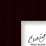 12x18 Matting for Picture Frame Cut Mat Board Black with Cream Core (B221MAT)