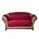 Claret Loveseat