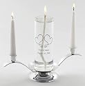 Eternity Unity Candle Set -Includes Stand and Tapers ( QTY 1 SET )