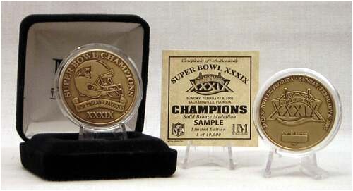 Buy Superbowl XXXIX Champion Bronze Coin by No manufacturer