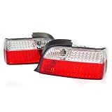 A Pair of Depo Red and Clear lense Full LED Tail Lights - BMW 3-Series E36 2DR... by Depo