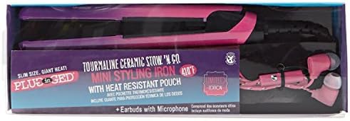 Plugged In Mini Ombre Flat Iron With Earbuds Set by Plugged In