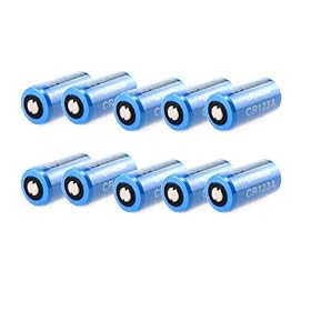 10 x Lot CR123A 123A Lithium Camera Battery - 3 Volt by eforcity