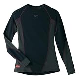 Womens Mizuno Breath Thermo Stretch Long Sleeve No Zip Crew Top