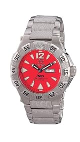 Gamma - Titanium Case and Bracelet, Red Dial