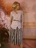 YVES SAINT LAURENT YSL - $985 New YVES SAINT LAURENT YSL Black White Plaid Top 38 6