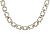 18k Two-Tone Gold White and Yellow Diamond Necklace (2.16 cttw)