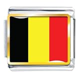Jewelry : Belgium Flag Italian Charms Bracelet Link