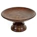 EXP Handmade Acacia Wood Decorative Circular Platter / Tray With Stylish Elevated Design