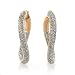 14K Pink Gold 0.75 Carat Diamond Earrings