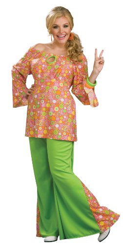 Rubie's Costume Big Mama 1960'S Woodstock Woman, Psychedelic, Adult Full Figure