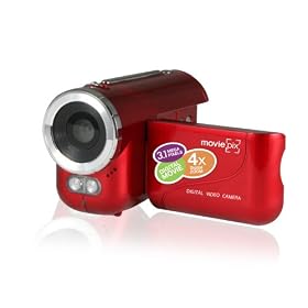 MoviePix MP136-RD Kids Digital Video Recorder with 1.5-Inch LCD and 3.1MP Camera (Red)