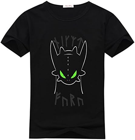 Doah Mens T-Shirts Toothless Medium Black