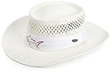 Greg Norman Men's Signature Straw Hat, White, One Size