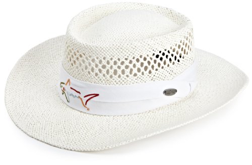 Greg Norman Men's Signature Straw Hat, White, One Size