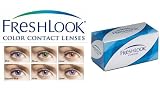 Lentilles de couleur FreshLoook colorblends bleu 3 tons mensuelles