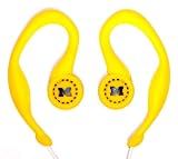 Koss SportClip Earphones with Wind Up Storage Case - University of Michigan Logo