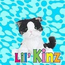 Webkinz Collectible Lil'Kinz Mini Plush Stuffed Animals Black & White Cat
