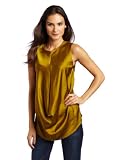 Vince Camuto Women's Multi Zip Drapey Blouse, Bracken, 12