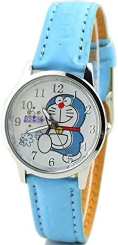 Doraemon Blue Leather Wrist Watches for Cartoon Lover