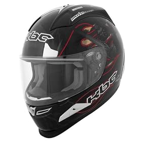 KBC Force RR Full Face Road Warrior Motorcycle Helmet Black Extra Large by KBC PERFORMANCE HELMETS
