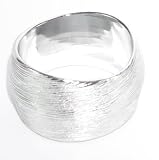Details zu "CityEnjoy Damen - Armreifen, Silber, Durchmesser 7cm, 5,5 cm hoch, Modeschmuck, Nr. 34"
