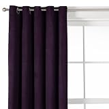 Modern Home Velvet Grommet Window Panel - Purple Duet (54x84)