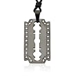 Ziovani Stunning Razor Blade Design Stainless Steel Pendant Necklace