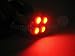 194 168 T10 SMD High Power LED RED BULBS Dome Lights 12V (2 Bulbs)