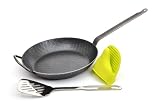 Produkt-Bild: GR&Auml;WE&reg; PROFI schmiedeeiserne Pfanne 28 cm HOCH mit Gegengriff EXLUSIV-Line