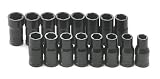 SK 756 16 Piece 1/4-Inch Drive Turbo Standard and Metric Socket Set