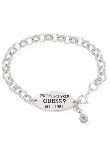 GUESS GUESS Oval Tag Bracelet