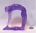 Yoga Positions Acrylic Glass Look Statue Figurine Purple Ustrasana Camel Pose 5 Y-p5